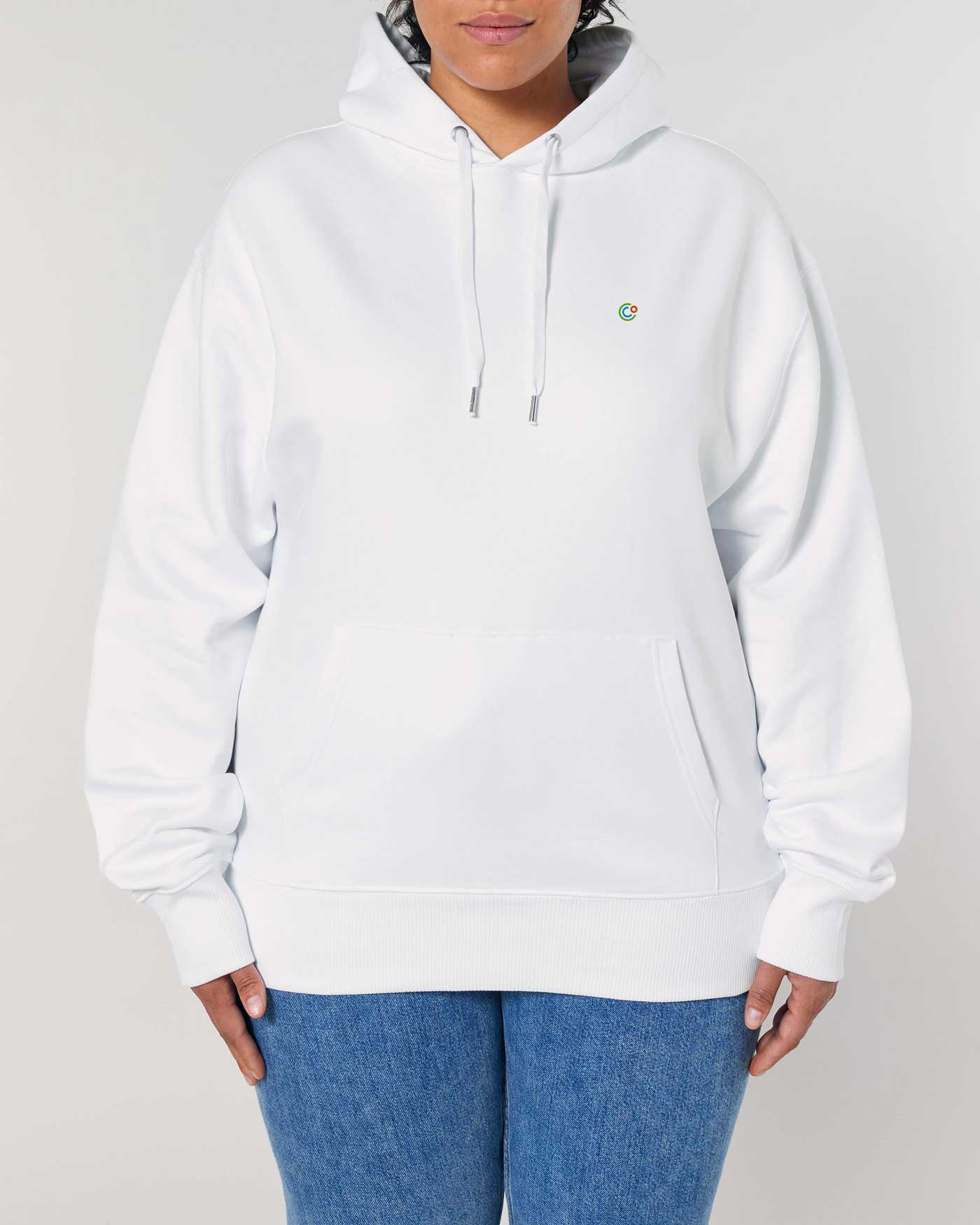 Oversized Hoodie aus Bio-Baumwollmix | Nachhaltige Mode - elvature#farbe_white