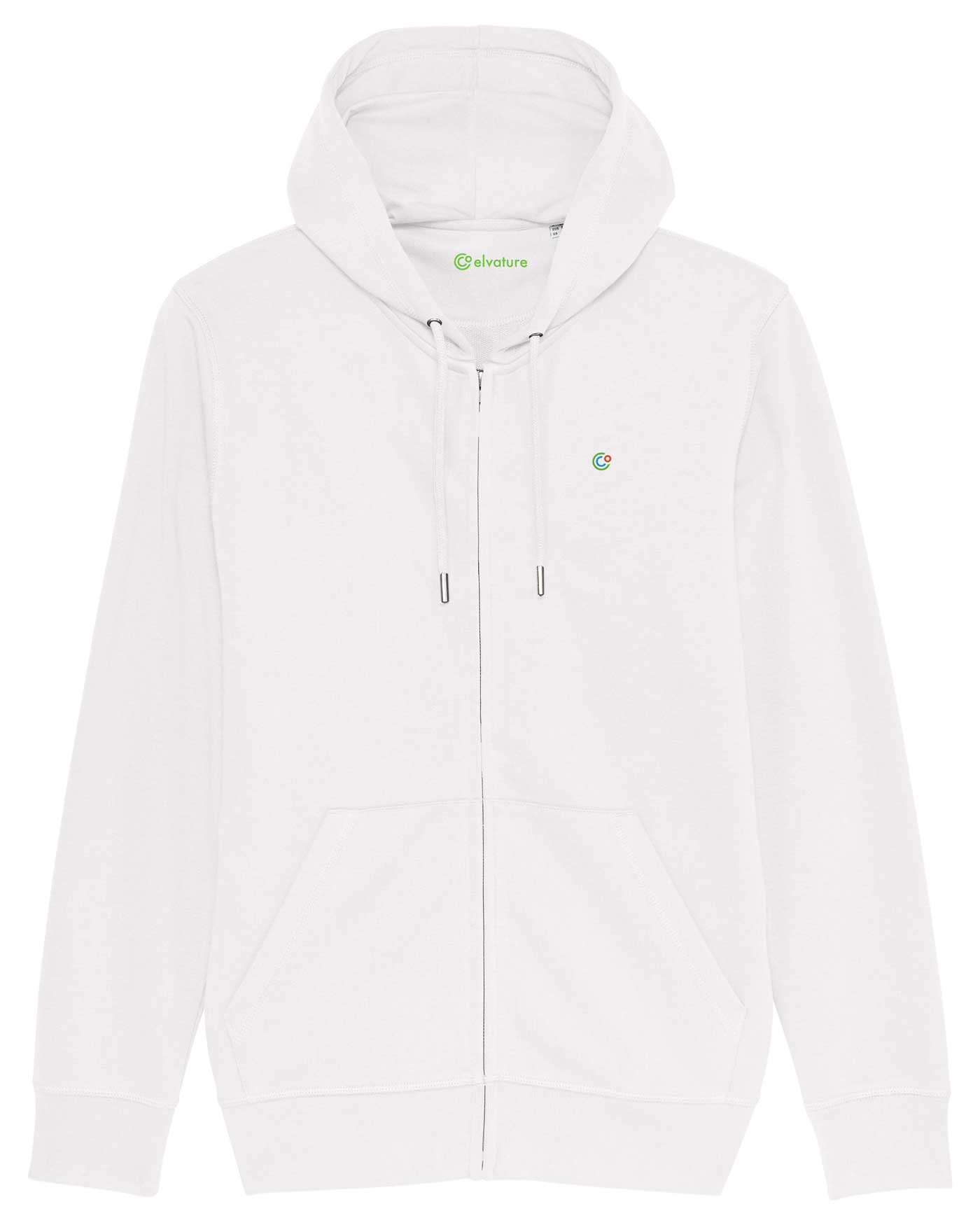 Zip-Hoodie aus Bio-Baumwollmix | Nachhaltige Mode - elvature#farbe_white